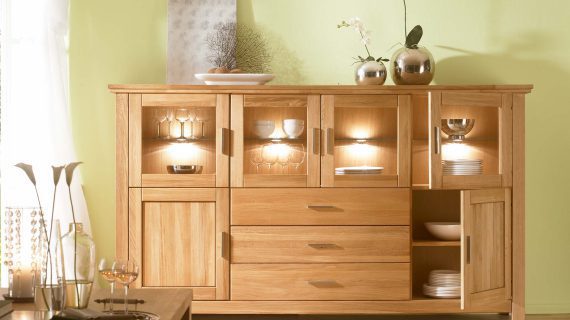 miniaturka Przeszklony Barek Dębowy do Salonu Mediolan