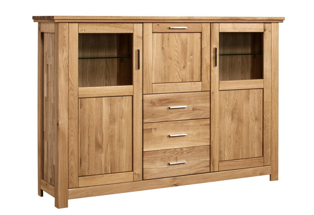 Szeroki Drewniany Barek Dębowy Mediolan