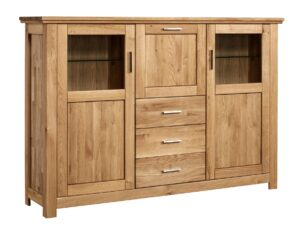 Szeroki Drewniany Barek Dębowy Mediolan