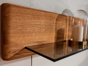 miniaturka Drewniana Szklana Półka Praga