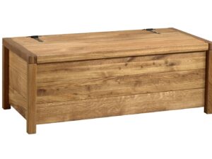 Duża Drewniana Skrzynia do Sypialni Montreal