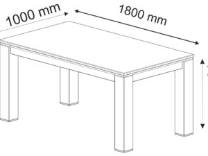 miniaturka Drewniany Stół do Jadalni 180 cm Sztokholm