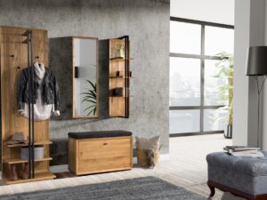 miniaturka Drewniany Wieszak na Ciuchy Wiszący Roma