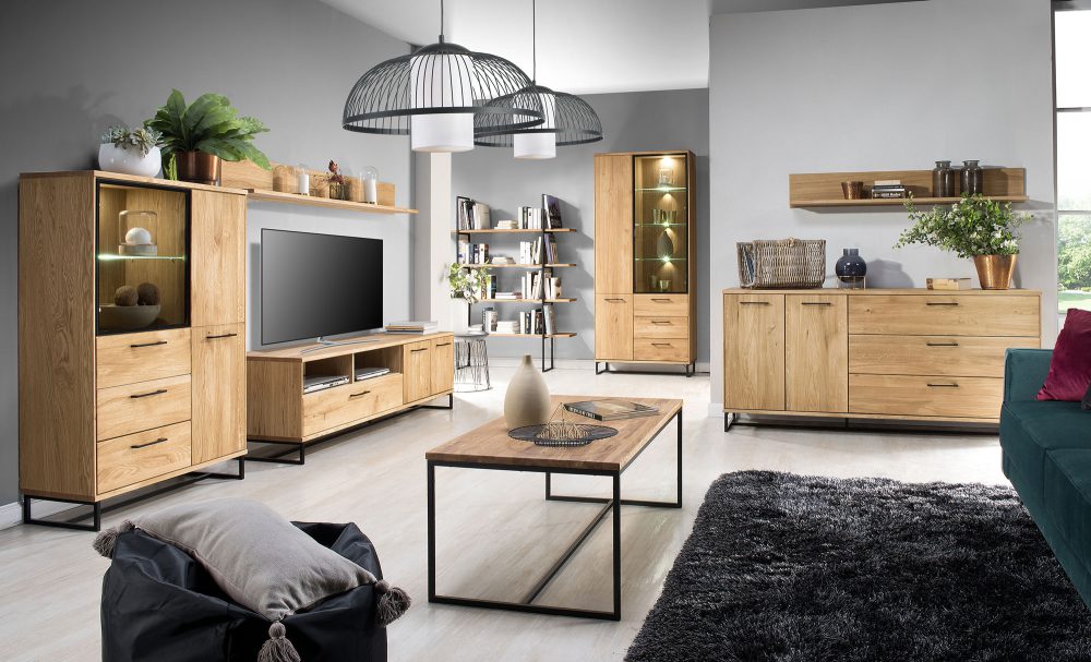 Komoda Drewniana Loft 180 cm Tokio