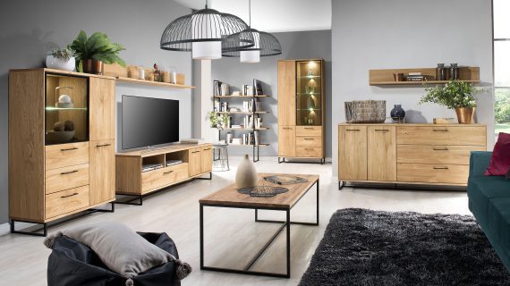 Komoda Drewniana Loft 180 cm Tokio