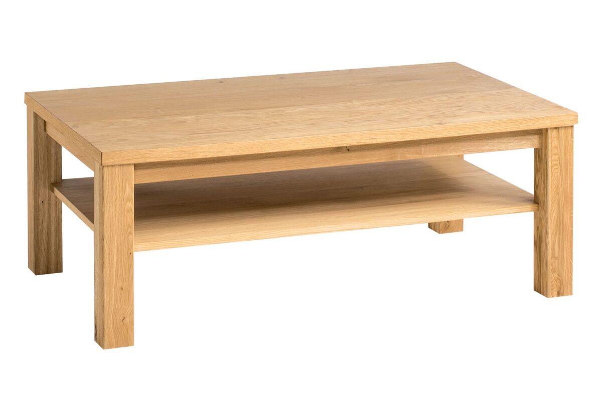 Nowoczesna Ława Drewniana z Półką Osaka