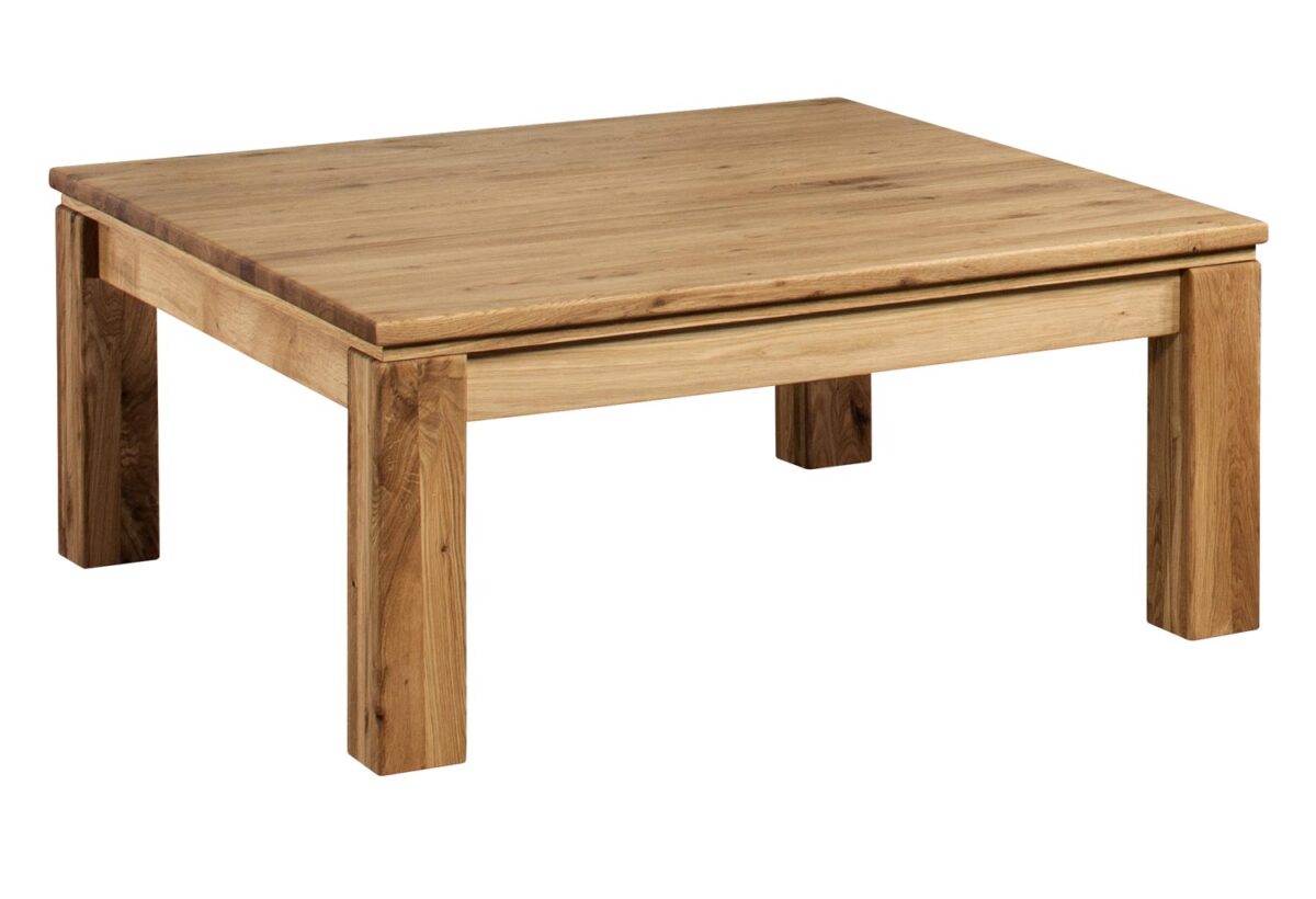 Stolik Kawowy Drewniany 100×100 cm Sztokholm