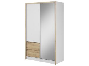 miniaturka Przesuwna szafa z lustrem i szufladami CERES 130cm