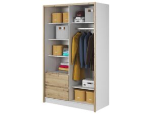 miniaturka Przesuwna szafa z lustrem i szufladami CERES 130cm