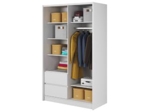 miniaturka Przesuwna szafa z lustrem i szufladami CERES 130cm