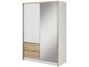 miniaturka Przesuwna szafa z lustrem i szufladami CERES 150cm