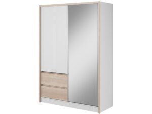 miniaturka Przesuwna szafa z lustrem i szufladami CERES 150cm