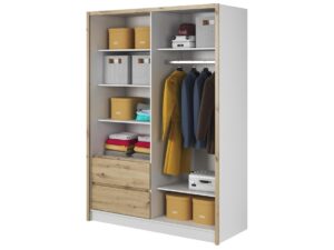 miniaturka Przesuwna szafa z lustrem i szufladami CERES 150cm