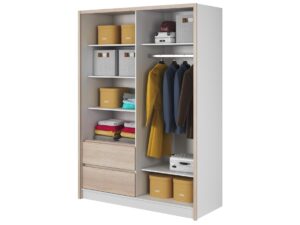 miniaturka Przesuwna szafa z lustrem i szufladami CERES 150cm