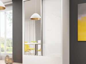 miniaturka Nowoczesna Szafa 150cm Przesuwna z Lustrem ESKULAP I