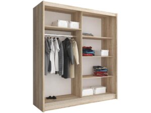 miniaturka Szafa na ubrania z kwadratowym lustrem ZEFIR IX 180cm