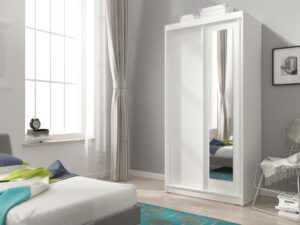 miniaturka Szafa z Lustrem 100cm Nowoczesna Dwudrzwiowa PROZERPIA