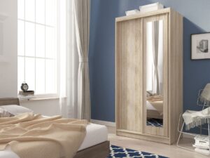 miniaturka Szafa z Lustrem 100cm Nowoczesna Dwudrzwiowa PROZERPIA