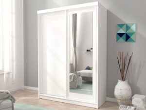 miniaturka Nowoczesna Dwudrzwiowa Szafa 150cm z Lustrem PROZERPIA