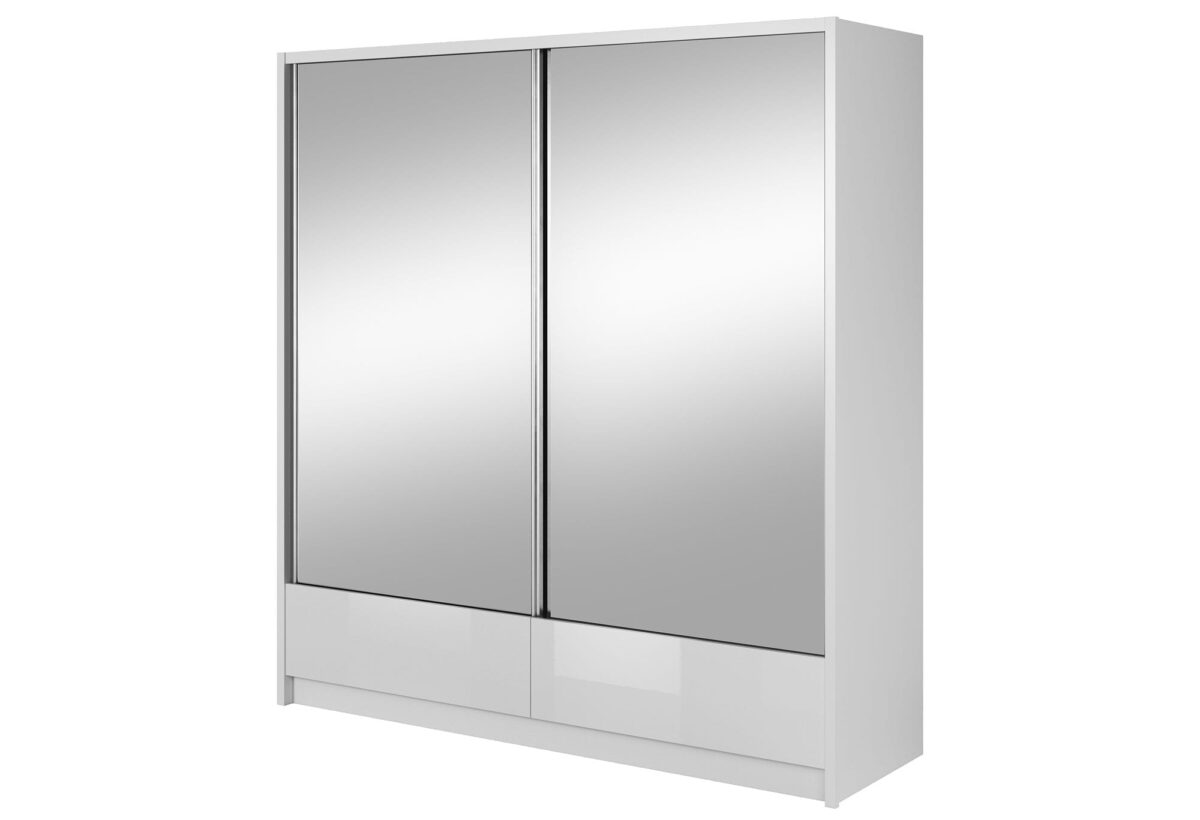 Szafa przesuwna z lustrzanymi frontami ESKULAP II 200cm