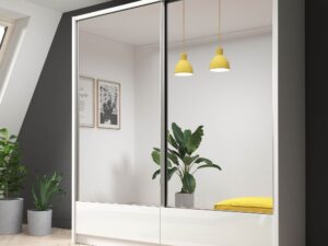 miniaturka Szafa przesuwna z lustrzanymi frontami ESKULAP II 200cm