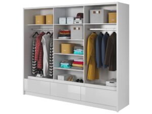 miniaturka Pojemna Przesuwna Szafa 250cm z Lustrem ESKULAP I