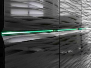 miniaturka Czarna Komoda z LED 150 cm Ruby 4