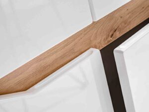 miniaturka Biała Meblościanka LED Nowoczesna Olivia