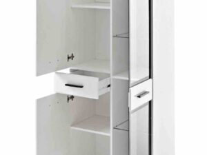 miniaturka Biała Witryna LED 75 cm do Salonu Noah