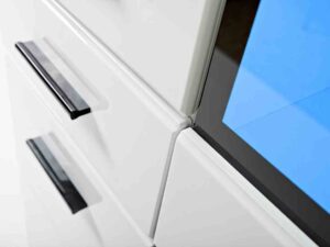 miniaturka Biała Witryna LED 75 cm do Salonu Noah