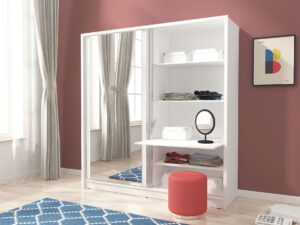 miniaturka Szafa przesuwna dwudrzwiowa z lustrem HESTA