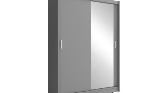 Dwudrzwiowa szafa przesuwna z lustrem FEBUS 150cm - obrazek 4