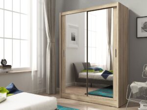 miniaturka Dwudrzwiowa Szafa do Sypialni 150cm FEBUS