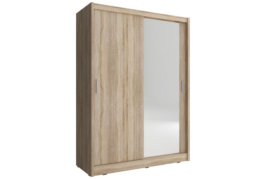 Dwudrzwiowa szafa przesuwna z lustrem FEBUS 150cm - obrazek 2