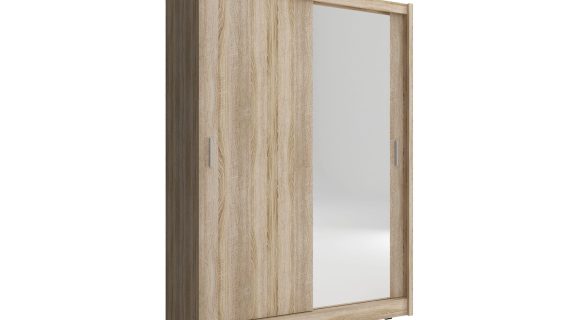 Dwudrzwiowa szafa przesuwna z lustrem FEBUS 150cm - obrazek 2
