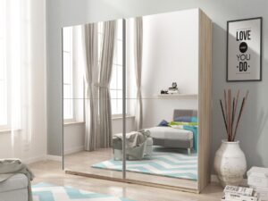 miniaturka Szafa przesuwna z lustrzanymi frontami WESTA III 150cm