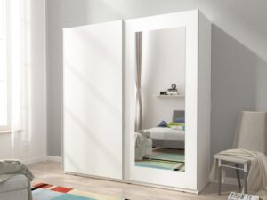 miniaturka Przesuwna dwudrzwiowa szafa z lustrem WESTA VIII 150cm