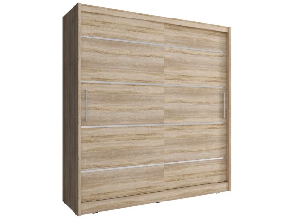 Szafa z przesuwnymi drzwiami w dekorze dąb sonoma bez lustra
