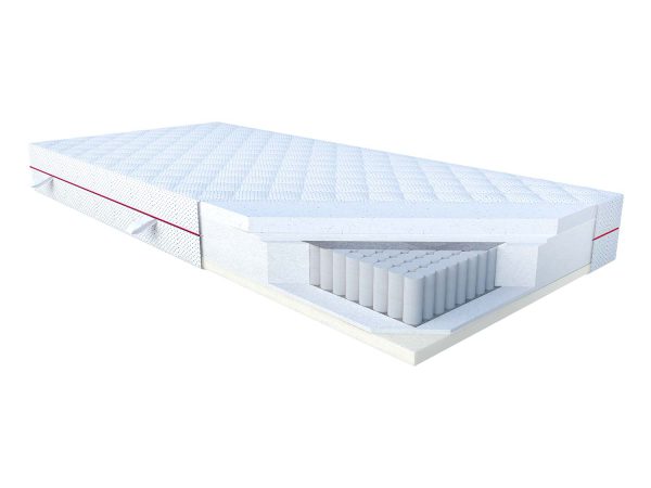 Materac kieszeniowy z pokrowcem przepuszczającym powietrze