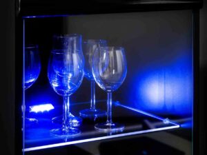 miniaturka Czarna Meblościanka RTV 260 cm Mia