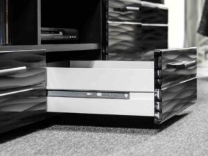 miniaturka Czarna Meblościanka RTV 260 cm Mia