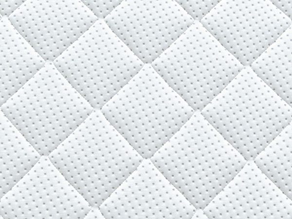 Materac z podziałem na dwie strefy twardości i czarną podstawą