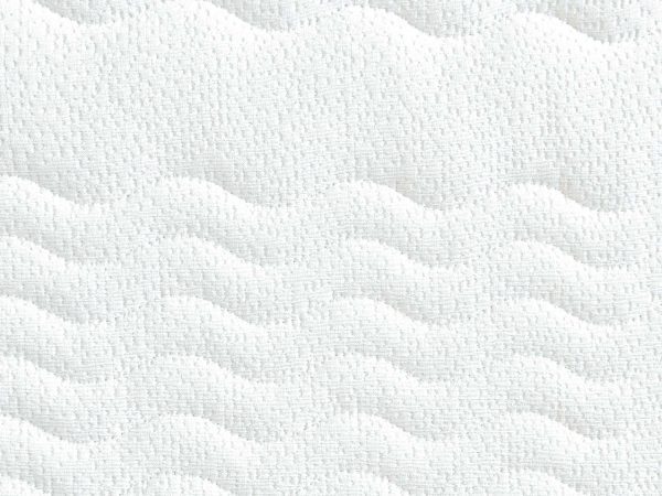 Pokrowiec materaca z falistym wzorem i właściwościami antyalergicznymi