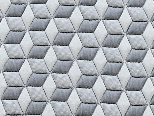 Pokrowiec materaca w kształcie sześciokątów – motyw 3D