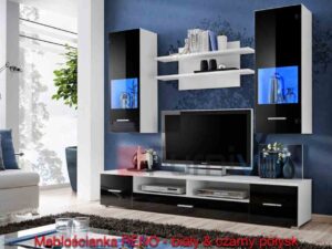 miniaturka Meblościanka z LED do Salonu Zoe