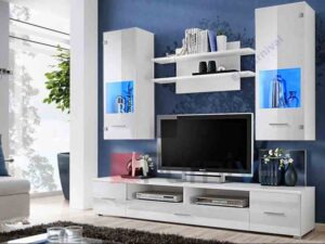 miniaturka Meblościanka z LED do Salonu Zoe