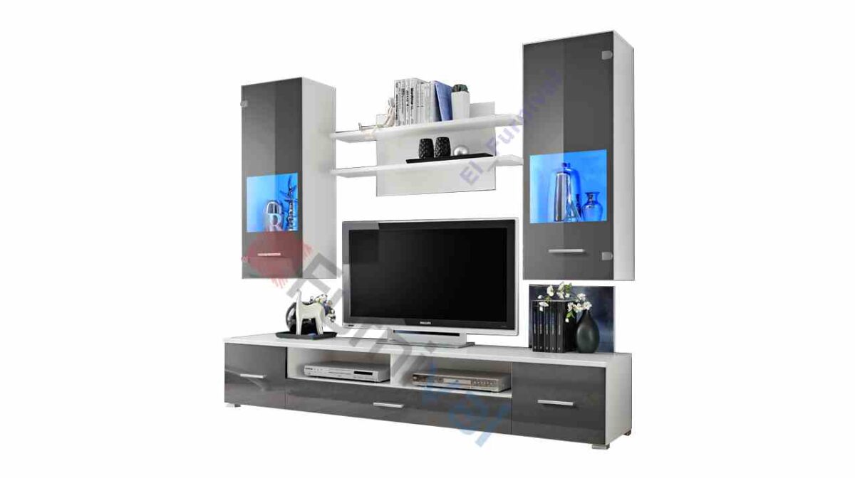 Meblościanka z LED do Salonu Zoe