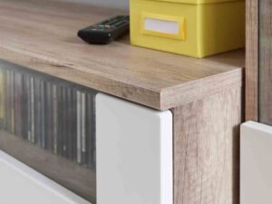 miniaturka Meblościanka Biała z Drewnem Isabella