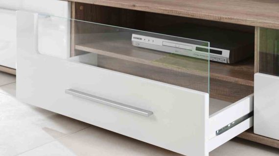 miniaturka Meblościanka Biała z Drewnem Isabella