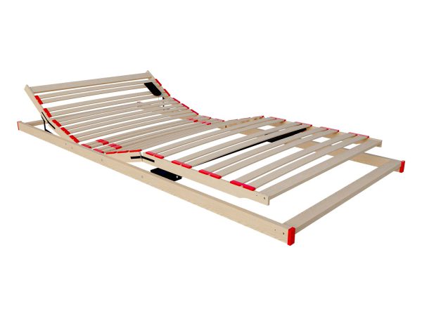 Stelaż z ręczną regulacją pozycji i elastycznymi listwami